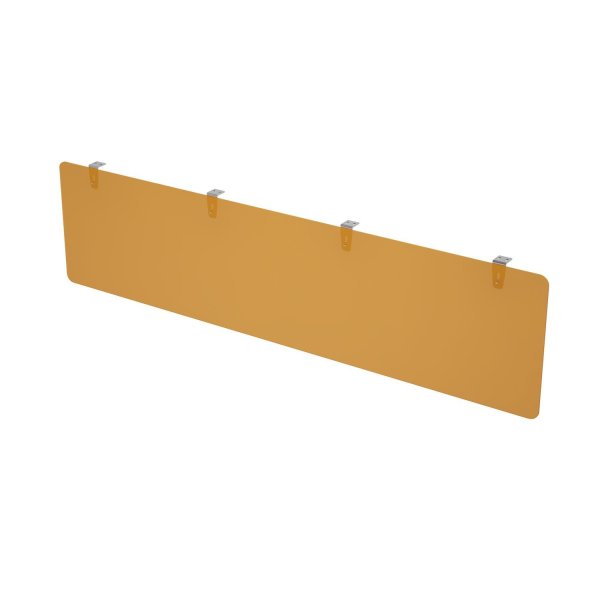Экран подстольный оргстекло Gloss 9НЭК.130.1 Оранжевый 1600x4x400 (Ivory)