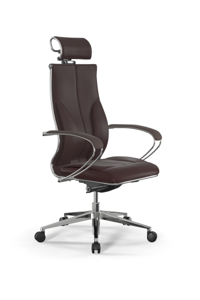 Кресло для руководителя Метта Samurai B2-11K - Infinity /Kc06/Wm06/K2cL/H2cL-3D(M26.B32.G25.W03) (Темно-коричневый)