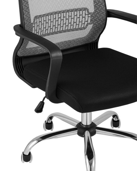 Кресло офисное TopChairs Style серое (Компьютерное кресло Style серый)