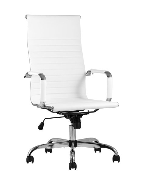 Кресло руководителя TopChairs City белое (Компьютерное кресло City белый)