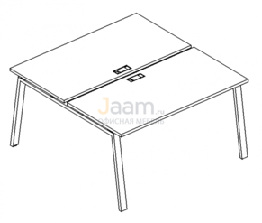 Мебель для персонала Рабочая станция на металлокаркасе TRE Б3 172 БП