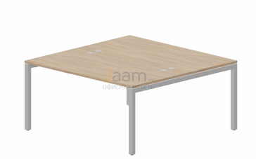 Мебель для персонала Составной стол на 2 рабочих места PEN2TG168 (4 громмета)