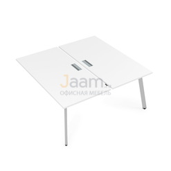 Мебель для персонала Конечный модуль стола БЕНЧ-системы сдвоенные на 2 раб. места порошковое покрытие 10БДК.284