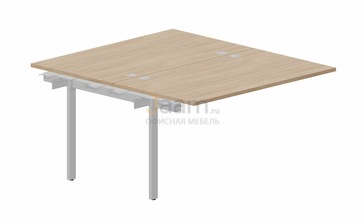 Мебель для персонала Составной стол на 2 рабочих места PEN2TPG148 - (4 громмета) приставной элемент