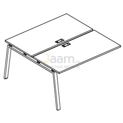 Мебель для персонала Секция стола рабочей станции на металлокаркасе TRE Б3 174-1 БП