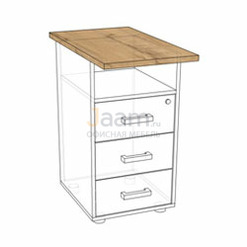 Мебель для персонала Крышка к тумбе ТП50 КТП40-70 PRO BLACK