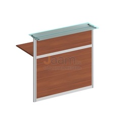 Стойка ресепшн Стойка со стеклом прямая 1200 (без опор) ФС 0707