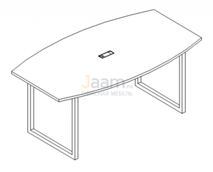 Стол для переговоров Стол для переговоров на металлокаркасе QUATTRO Б4 112 БП