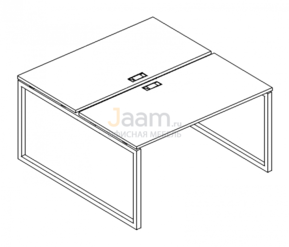 Мебель для персонала Рабочая станция на металлокаркасе QUATTRO Б4 171 БП