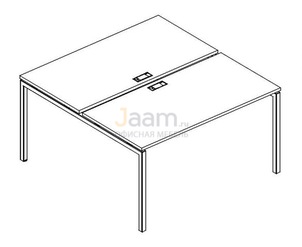 Мебель для персонала Рабочая станция на металлокаркасе DUE Б2 174 БП