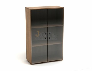 Мебель для персонала Офисный шкаф низкий со стеклом К10