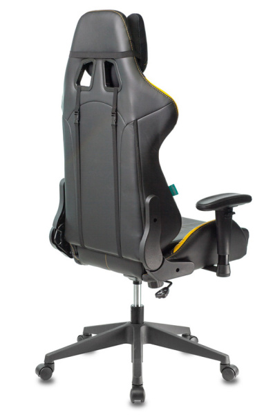 Кресло игровое Zombie VIKING 5 AERO черный/желтый эко.кожа с подголов. крестов. пластик