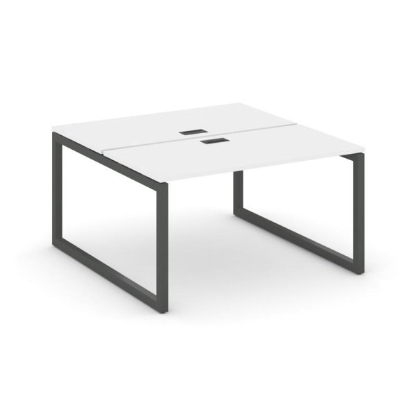 Рабочая станция 2-х сторонняя SN-5O.DRS-011 (980х1432х750) (Белый/Металл Антрацит)
