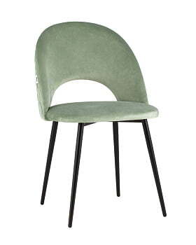 Стул Меган велюр с ромбами фисташковый