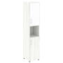 Шкаф для документов с нишей узкий со стеклом белым LT.SU-1.4 R (R) white