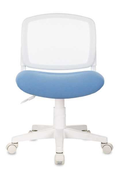 Кресло детское CH-W296NX белый TW-15 сиденье голубой 26-24 сетка/ткань крестов. пластик пластик белы