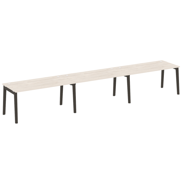 Рабочая станция на деревянных опорах Onix Wood OW.RS-3.4.8 4740x800x750