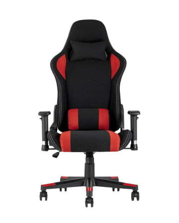Кресло игровое TopChairs Maybach черно-красное (Геймерское кресло Maybach черный, красный)
