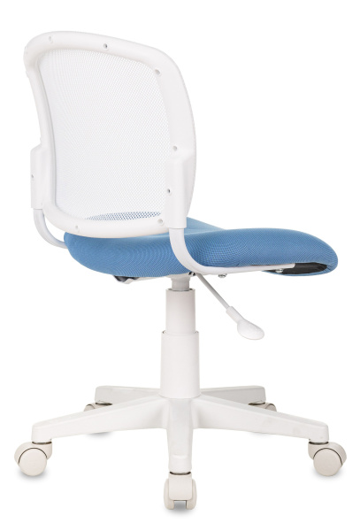 Кресло детское CH-W296NX белый TW-15 сиденье голубой 26-24 сетка/ткань крестов. пластик пластик белы
