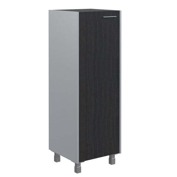 Шкаф колонка с глухой средней дверью Offix-new OMC 45.1 456x450x1329 (Легно темный/металлик)