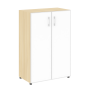 Шкаф для документов со стеклом белым LT.ST-2.4 R white
