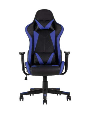 Кресло игровое TopChairs Gallardo синее (Геймерское кресло Gallardo синий)