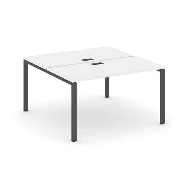Рабочая станция 2-х сторонняя SN-6P.DRS-001 (980х1232х750) (Белый/Металл Антрацит)