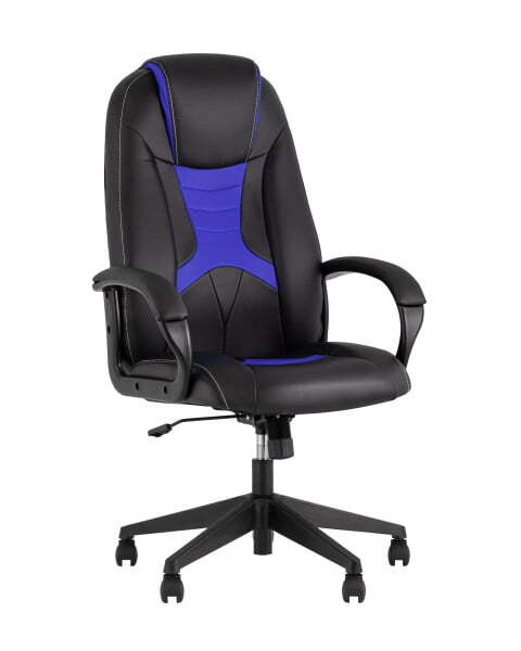 Кресло игровое TopChairs ST-CYBER 8 черный/синий (Геймерское кресло ST-CYBER 8 синий)