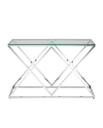 Консоль ИНСИГНИЯ 120*40 серебро (Консоль Инсигния серый)