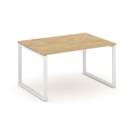 Стол переговорный SN-6O.SPRG-002.3 (1180х980х750) (Тиквуд Светлый/Металл Белый)