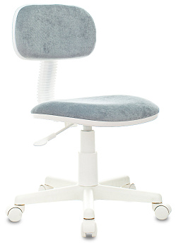 Кресло детское CH-W201NX серо-голубой Light-28 крестов. пластик белый пластик белый