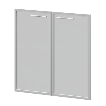Фасады рамочные стеклянные Кортез KZF-28RS(Б) 784x20x780