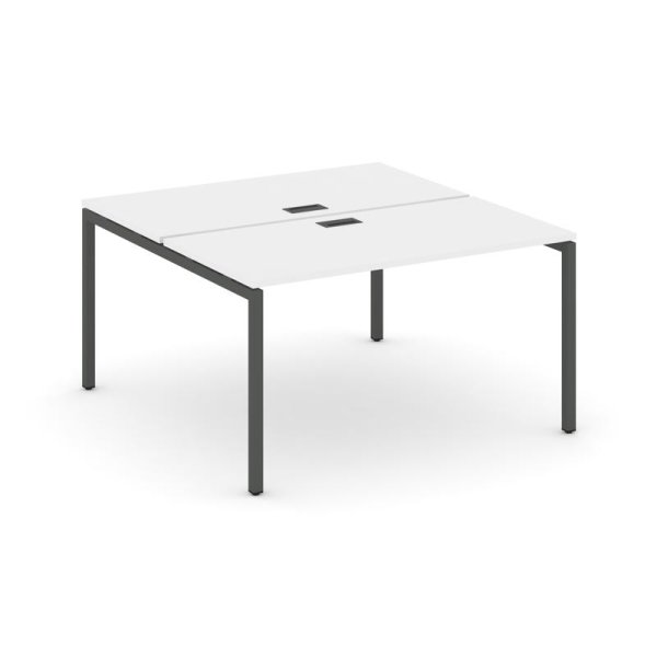 Рабочая станция 2-х сторонняя SN-4P.DRS-011 (980х1432х750) (Белый/Металл Антрацит)
