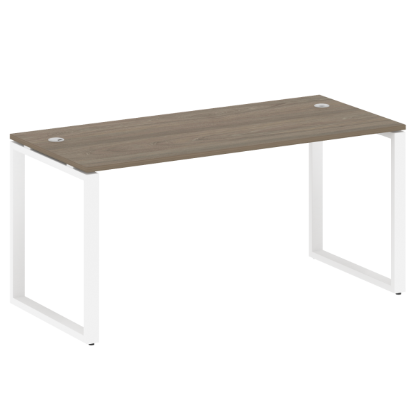Стол письменный Metal System Style БО.СП-4 1600x720x750 (Вяз/Белый металл)